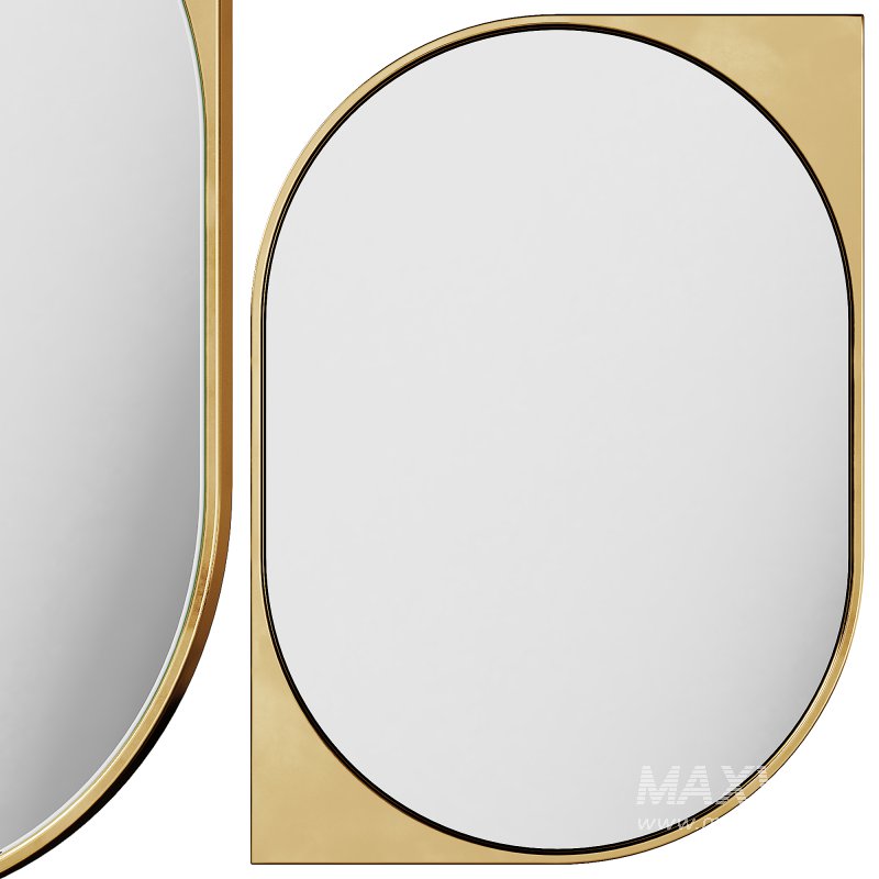 Mirror 14 Cat Eye Metal Wall Mirror by West Elm - Image 1