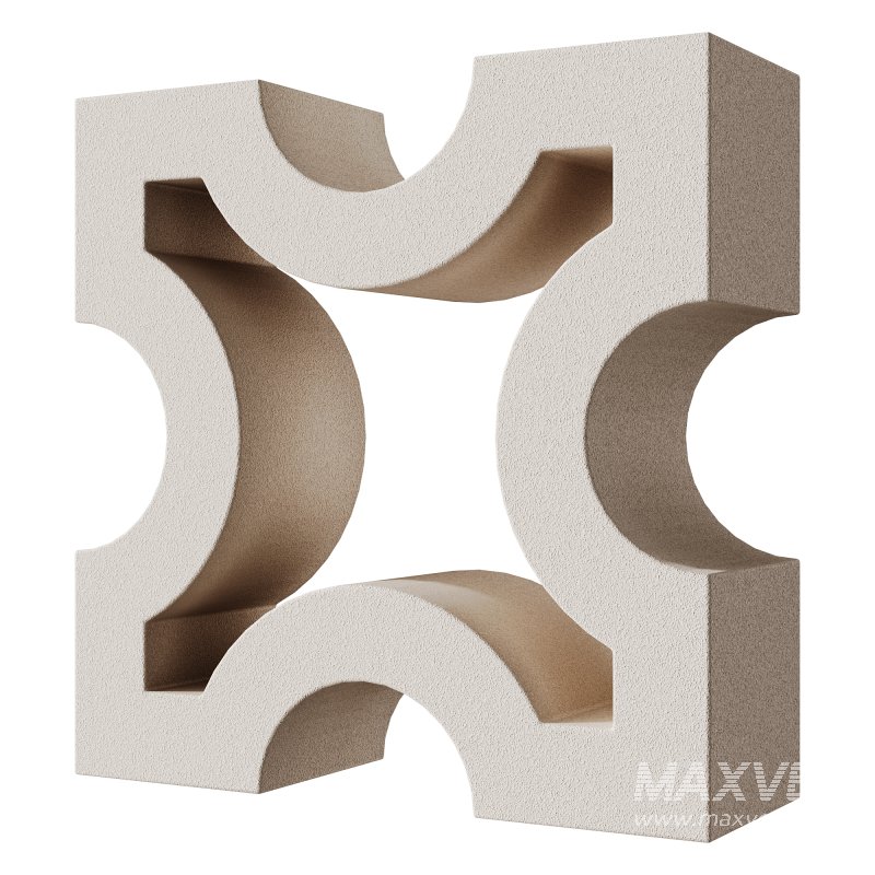 Modular Wall 27 Breeze Block BB19-01 by Cement Tile Shop - Image 2