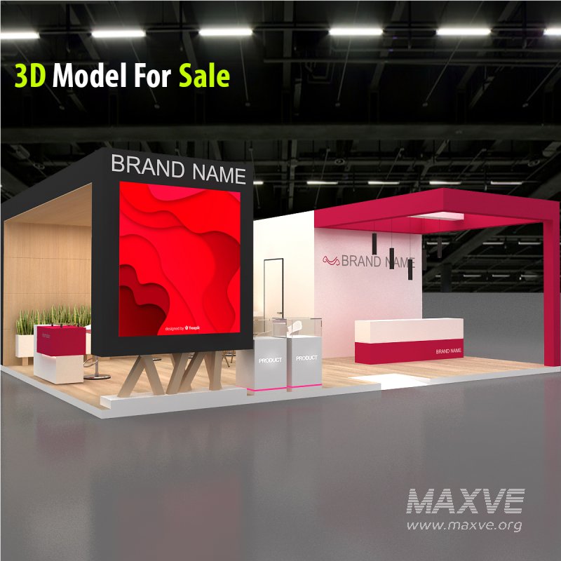 3d model exh booth - Image 1