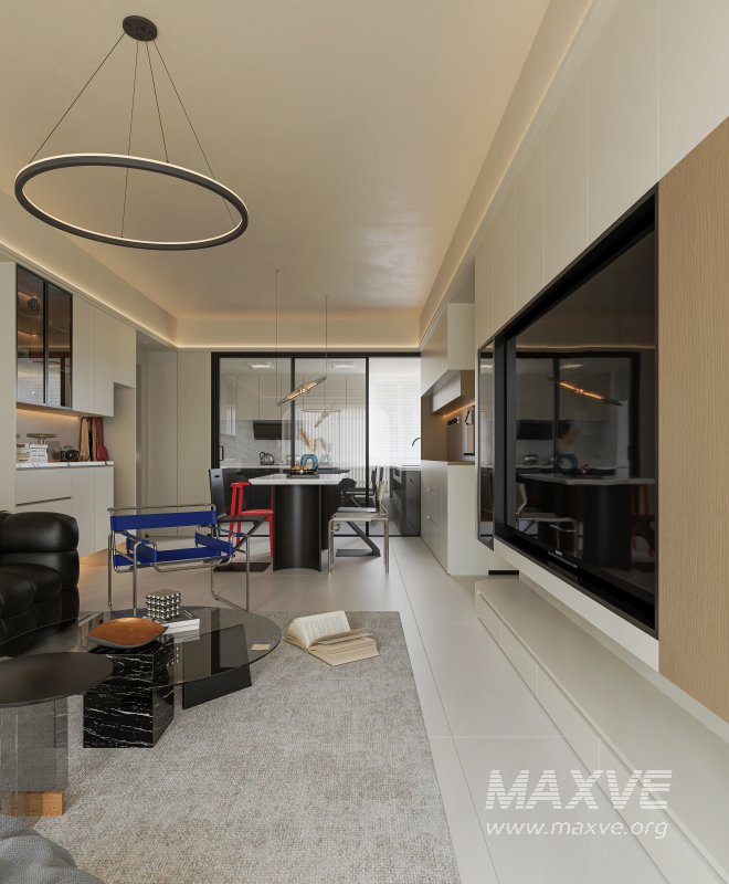 Modern living room dining room - Image 1