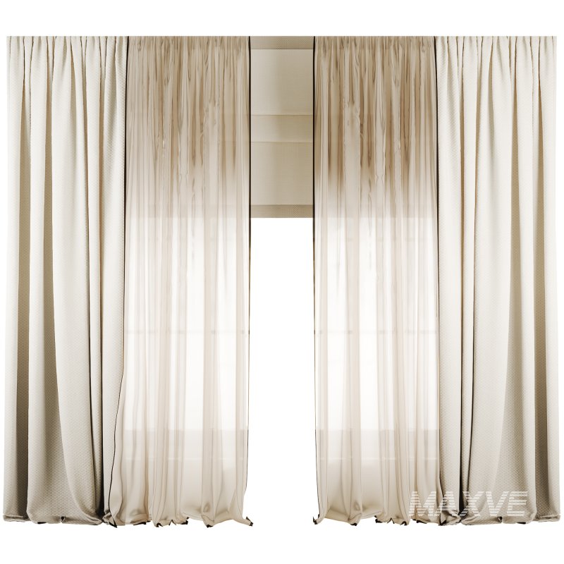 Silk and Cotton Curtain Set 69 - Image 2