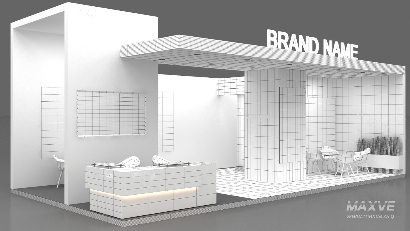 3d model exhibition stand - Image 9