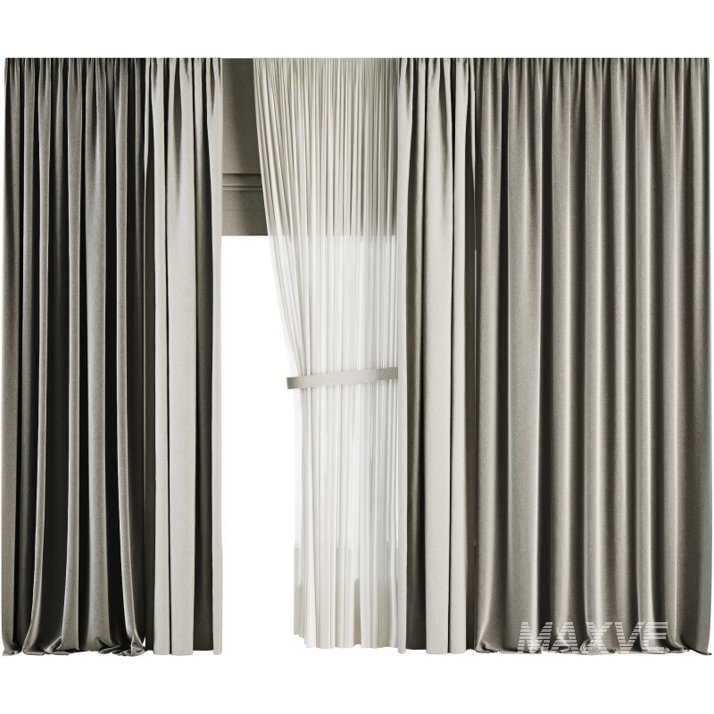 Silk and Cotton Curtain 042 - Image 1