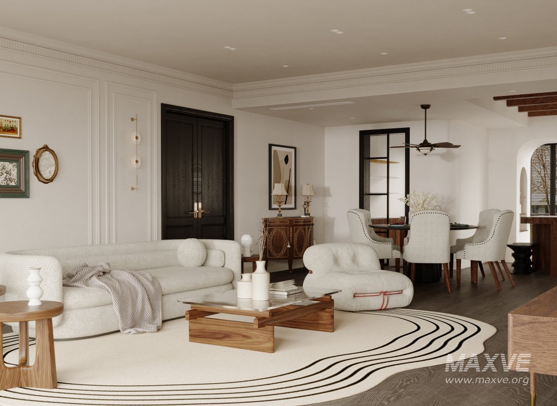 Luxurious living room and dining room - Image 3