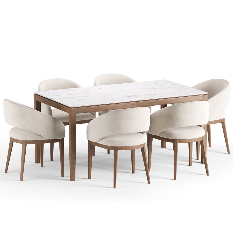 Allen Chair 2 and Jackson Dining Table - Image 3