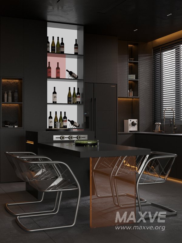 Dark living room and dining room - Image 12