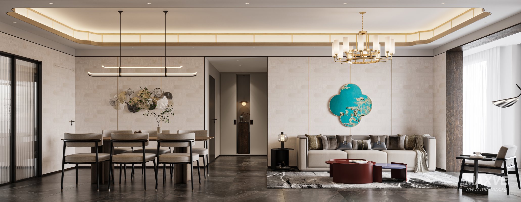 Chinese Living Room Dining Room - Image 1