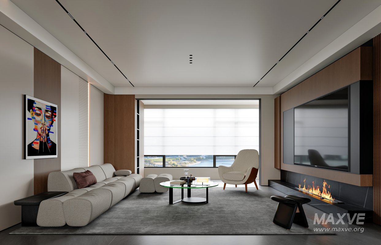 Modern living room dining room - Image 4