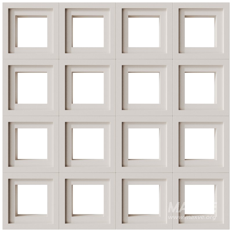 Modular Wall 08 Quad White by Tesselle - Image 1