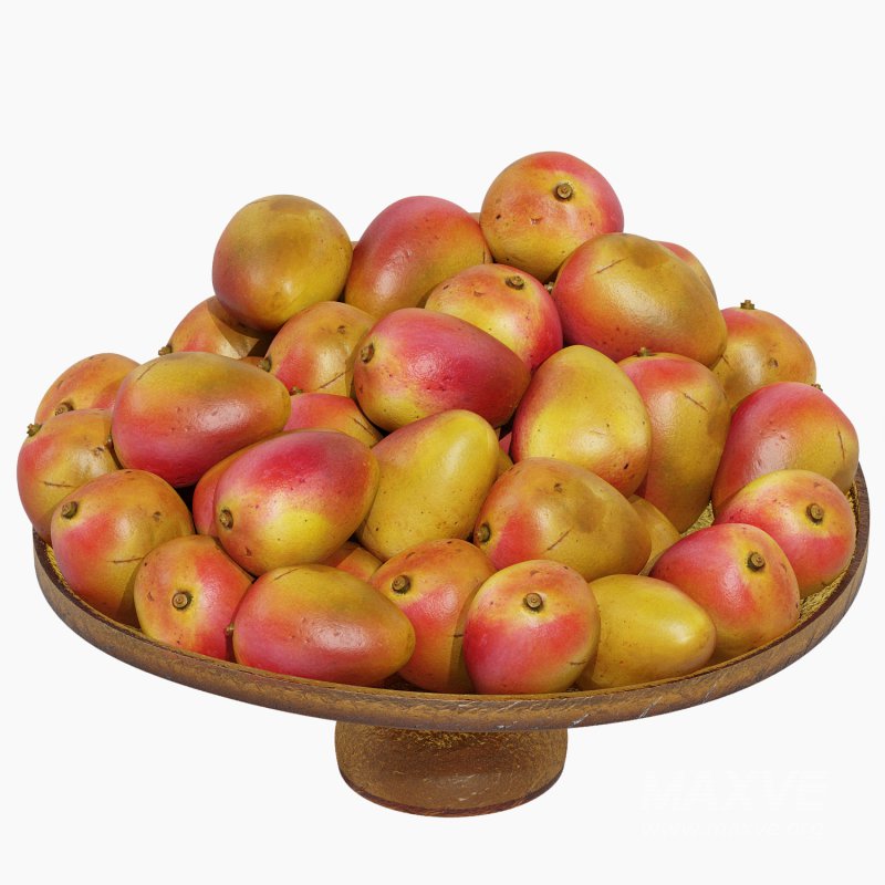 Low Glass Bowl Centerpiece with Mango - Image 2