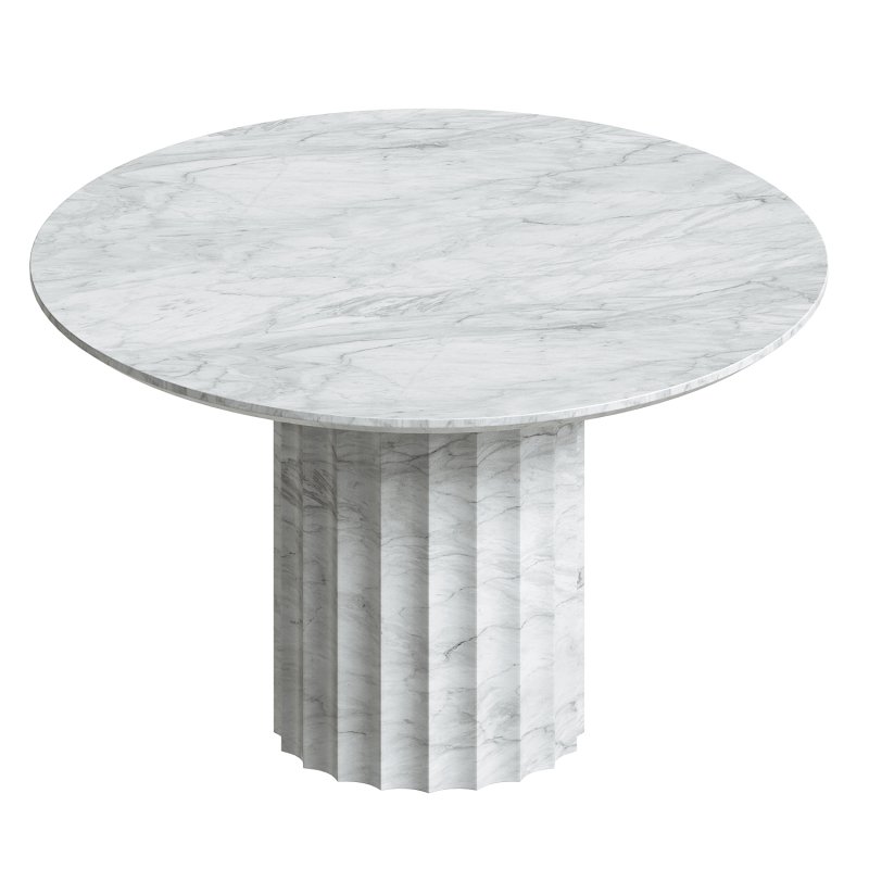 Danae Round Stone Dining Table - Image 4