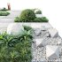 ntal grasses, stone accents, and concrete tiles arranged in a harmonious architectural design. The layout captures both natural beauty and structured minimalism, making it perfect for contemporary gardens, courtyards, and high-end outdoor visualizations. - Thumbnail 3