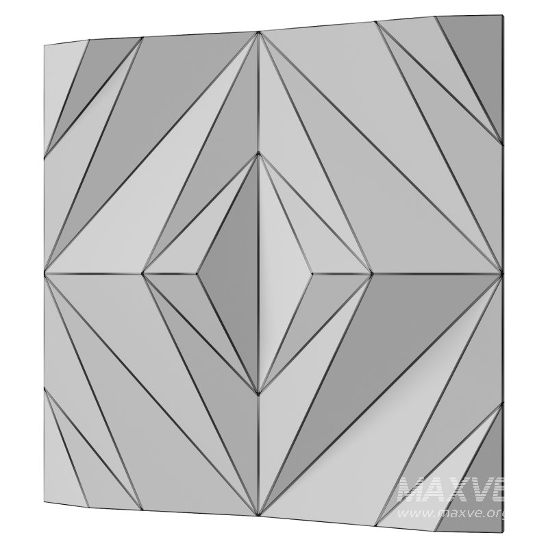 3D panel “Large Rhombs” by Gesso 3d - Image 3