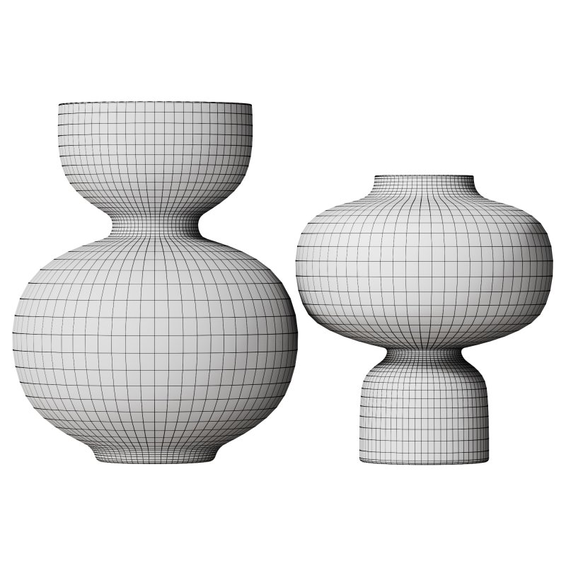 Modern Handblown Glass Green Orb Vases by Clear Home Design - Image 4