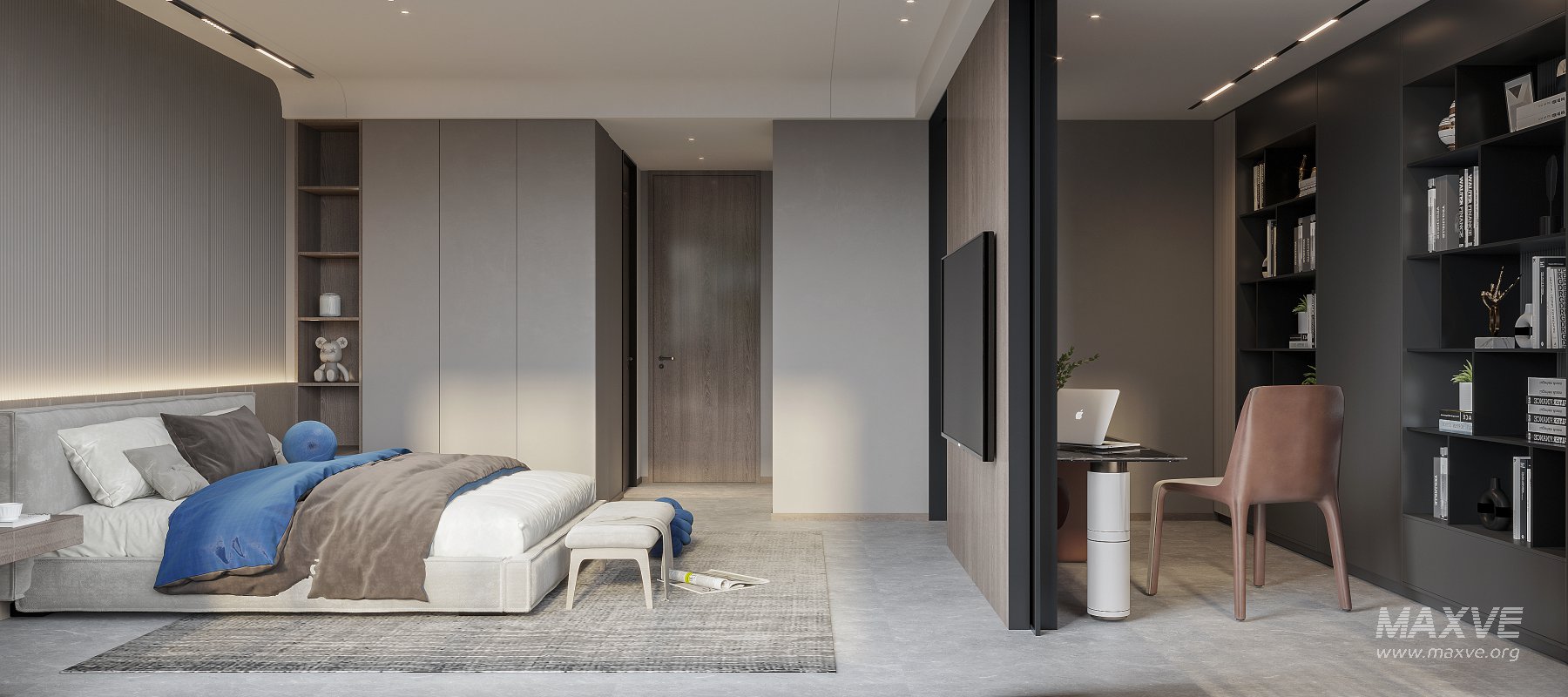 modern bathroom and bedroom - Image 6