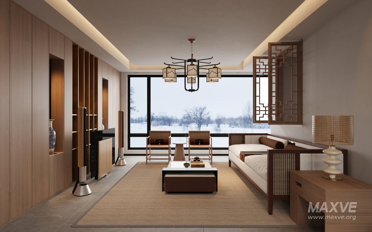 Japanese Living Room Dining Room - Image 1