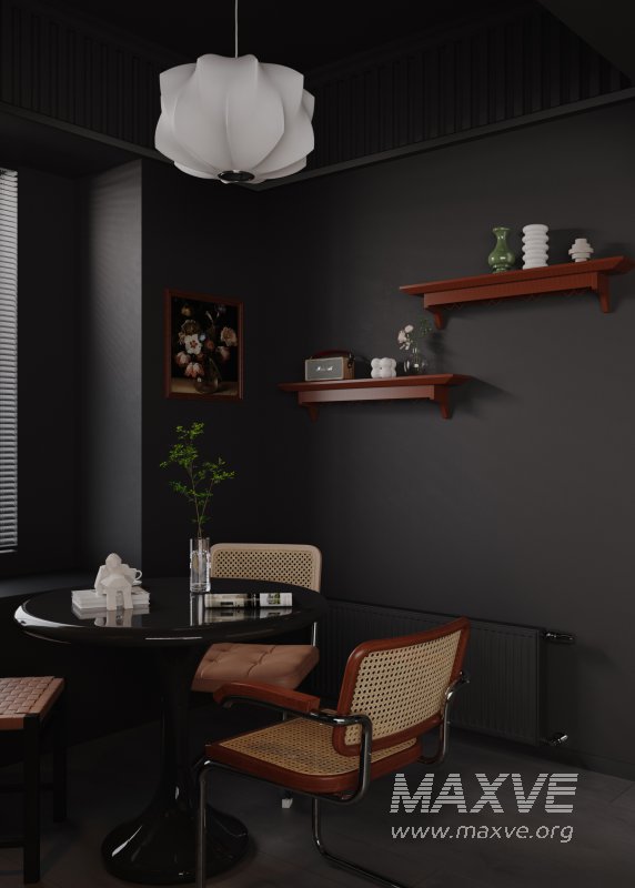 Dark living room and dining room - Image 9