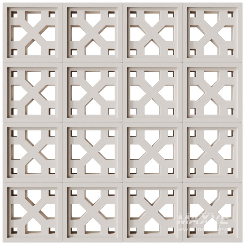 Modular Wall 12 Crossing White by Tesselle - Image 1