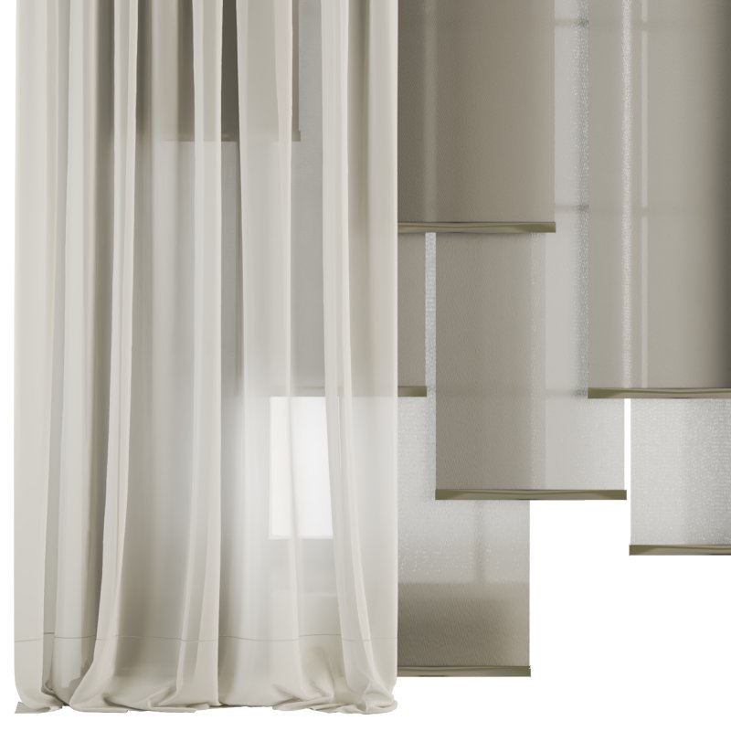 Silk and Cotton Curtain 052 - Image 3