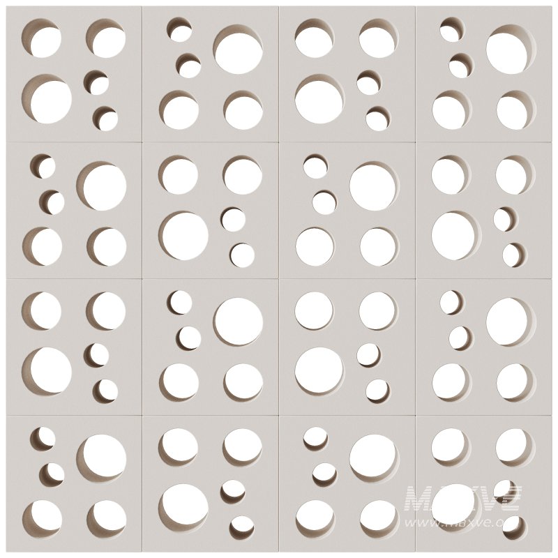 Modular Wall 06 Circlet White by Tesselle - Image 1
