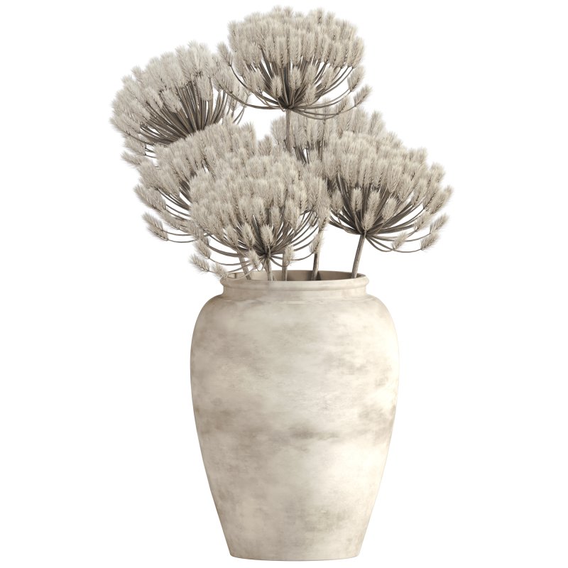 Minimal Pampas Bouquet in Vase - Image 2