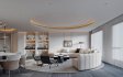 Modern living room and dining room tea room interior scene - Thumbnail 2