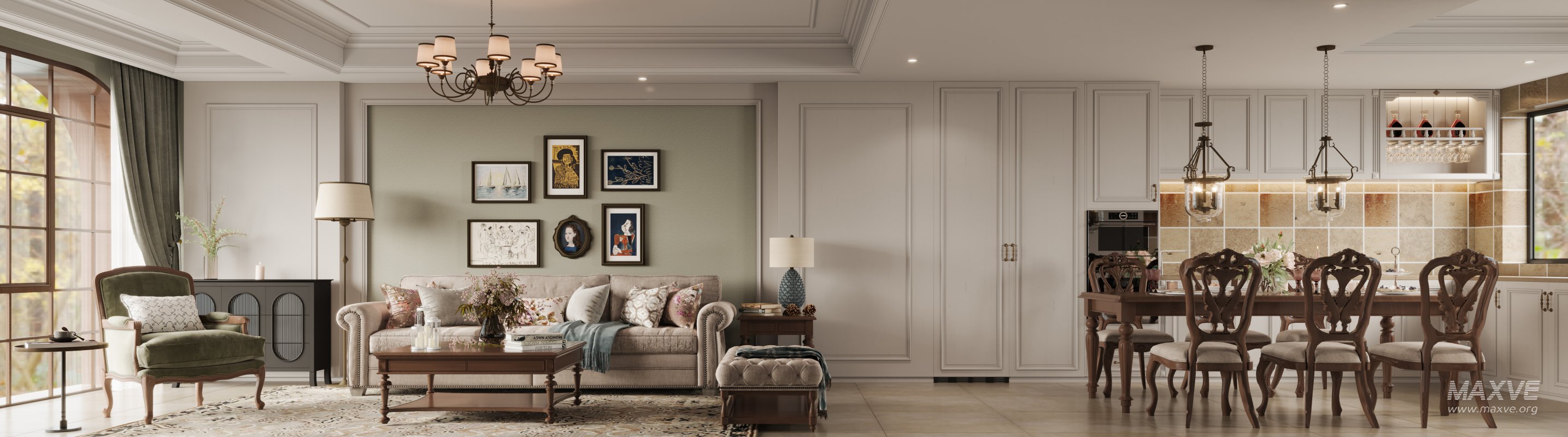 American Living Room Dining Room - Image 4