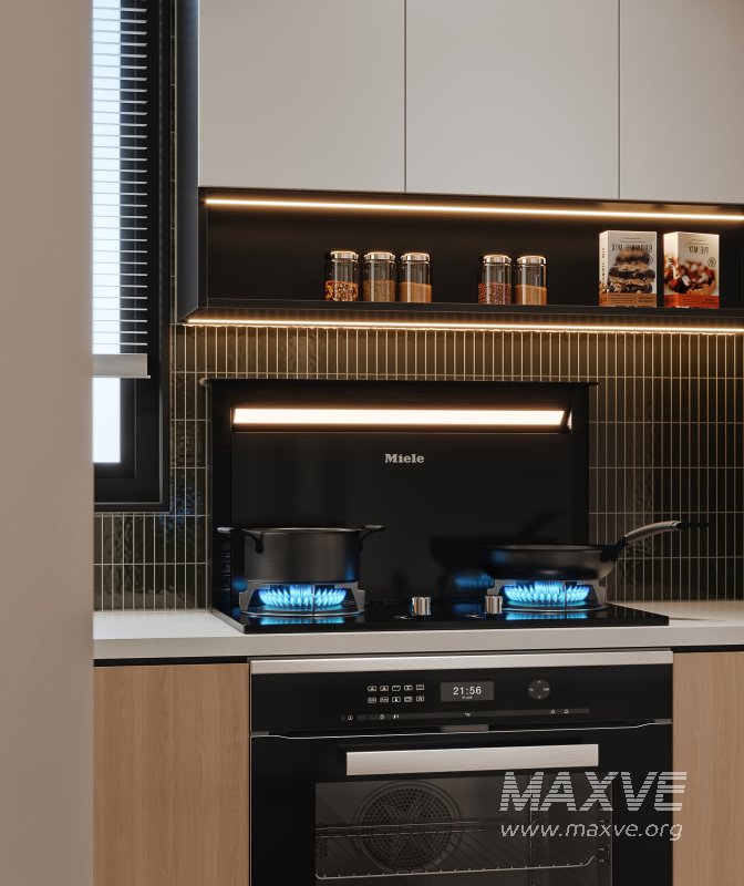 Modern living and dining room kitchen - Image 5