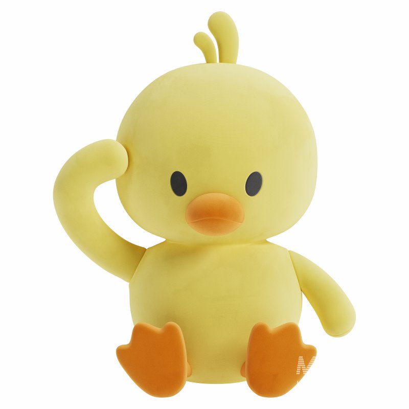 Cute Little Yellow Duck Plush Pillow Toy - Image 2