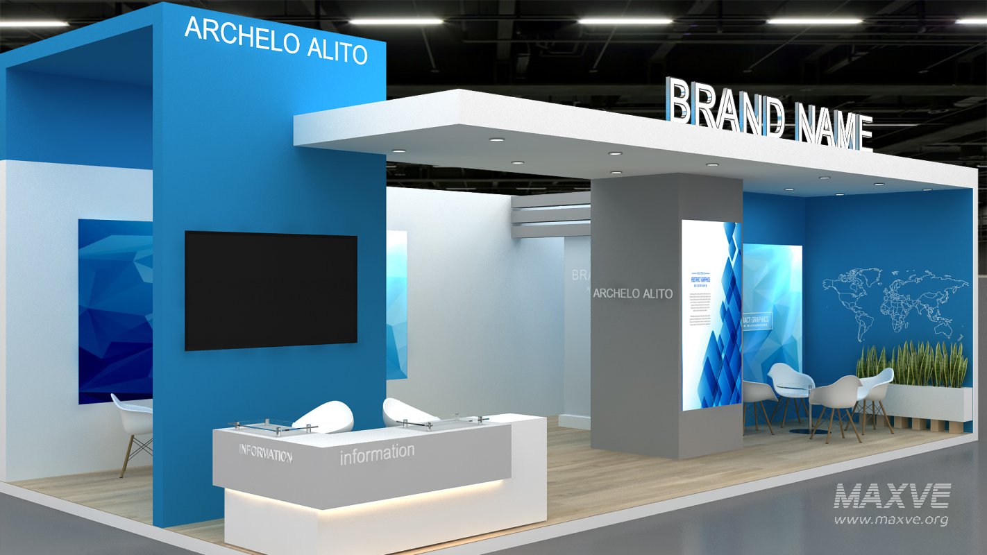 3d model exhibition stand - Image 4