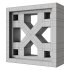 Modular Wall 12 Crossing White by Tesselle - Thumbnail 3