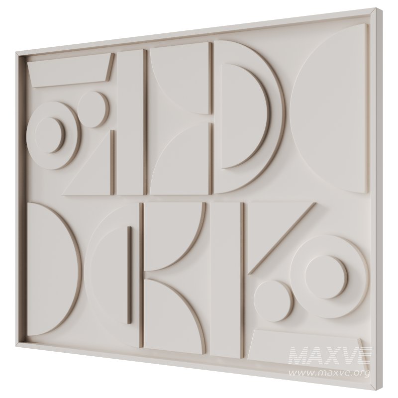 Decorative panel 3D ART RELIEF 02 - Image 5