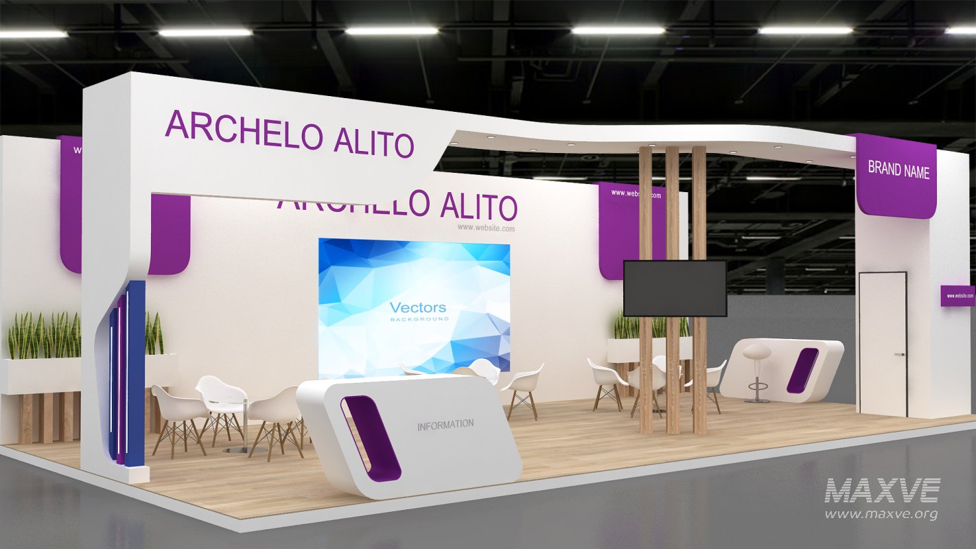 3d exhibition booth stand - Image 2