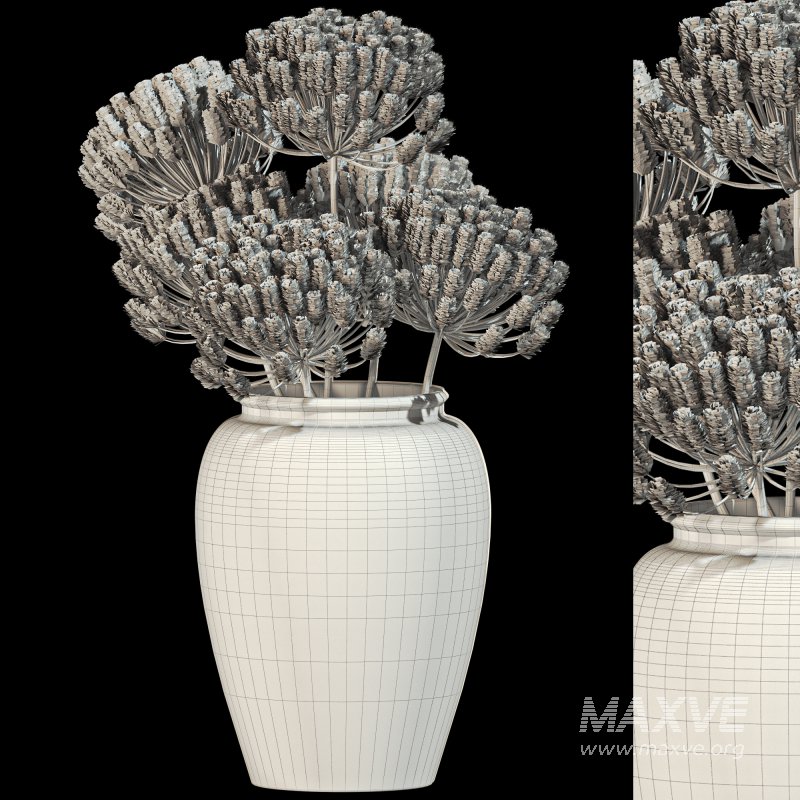 Minimal Pampas Bouquet in Vase - Image 4