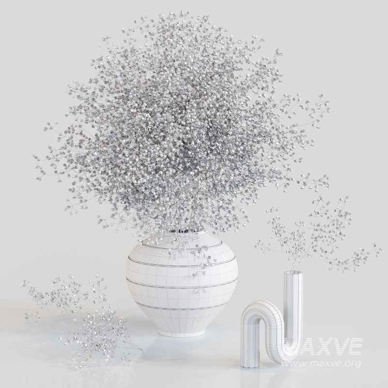 Minimal Bloom Gypsophila Arrangement - Image 3