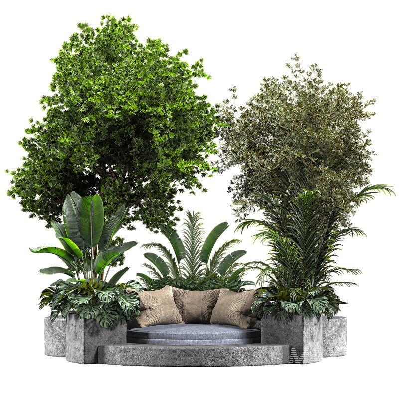 Outdoor plants set 02 - Image 1