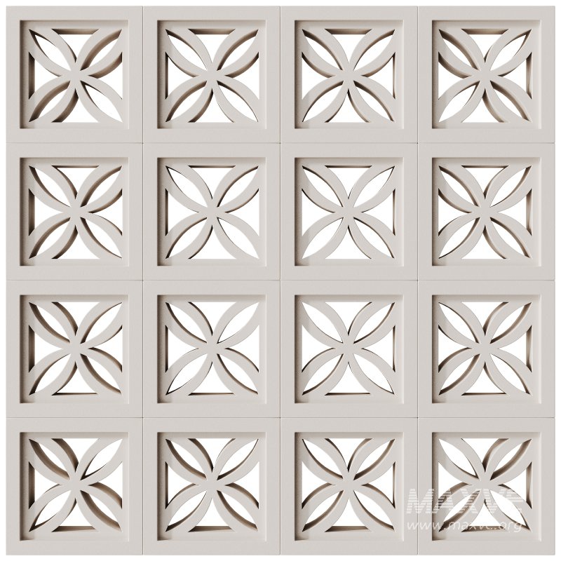 Modular Wall 21 Clover White by Tesselle - Image 1