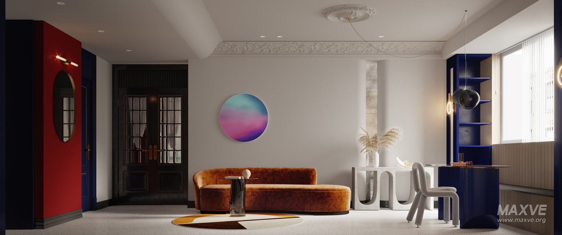 Luxurious living room and dining room - Image 1