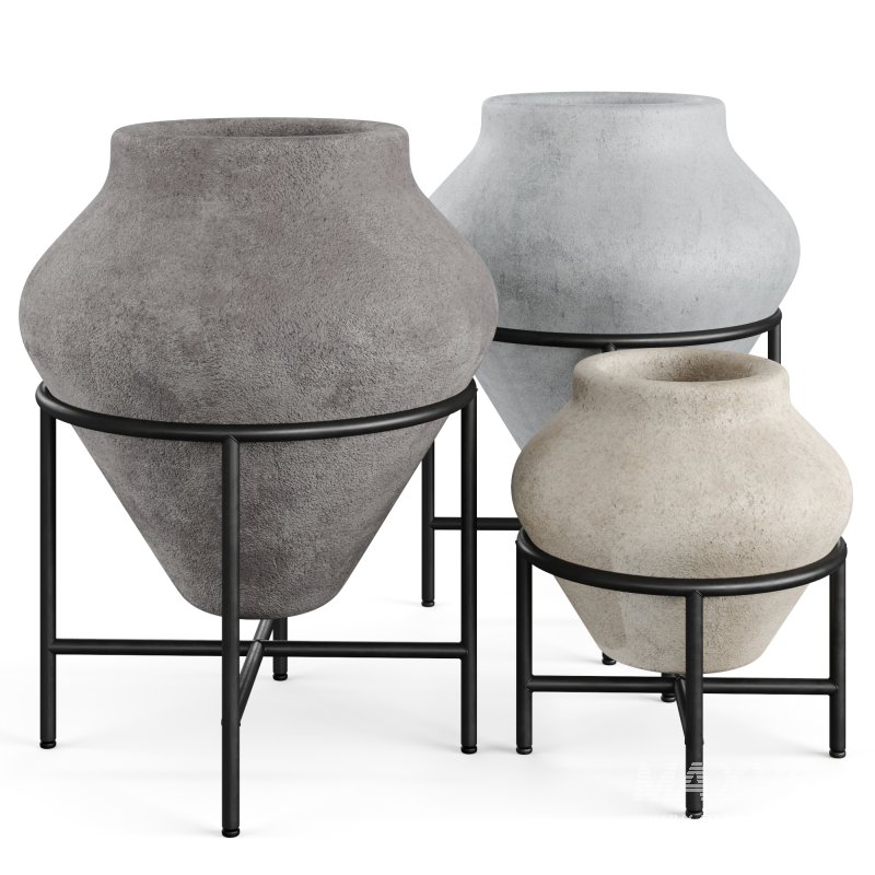 Geometric Urn Planter Pot by WestELM - Image 5