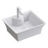 Square Countertop Vessel Bathroom Sink - Thumbnail 3