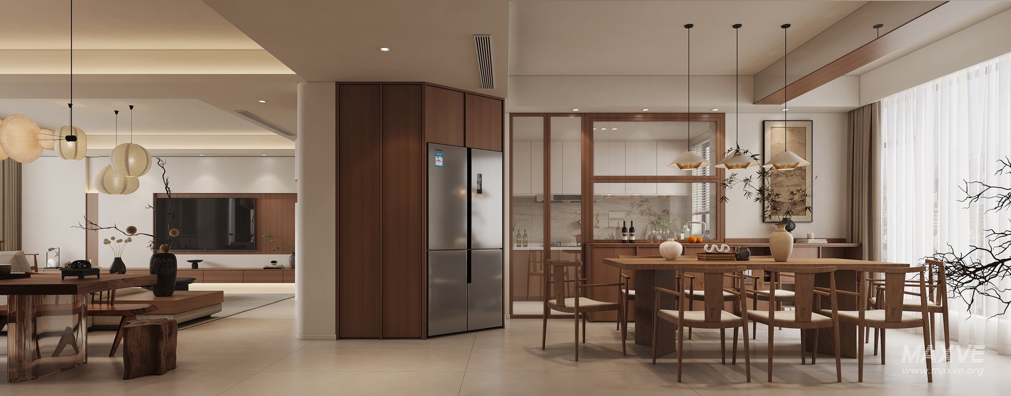 Japanese Living Room Dining Room - Image 4