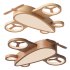 Cartoon Wood Aircraft LED Kids Ceiling Light - Thumbnail 1