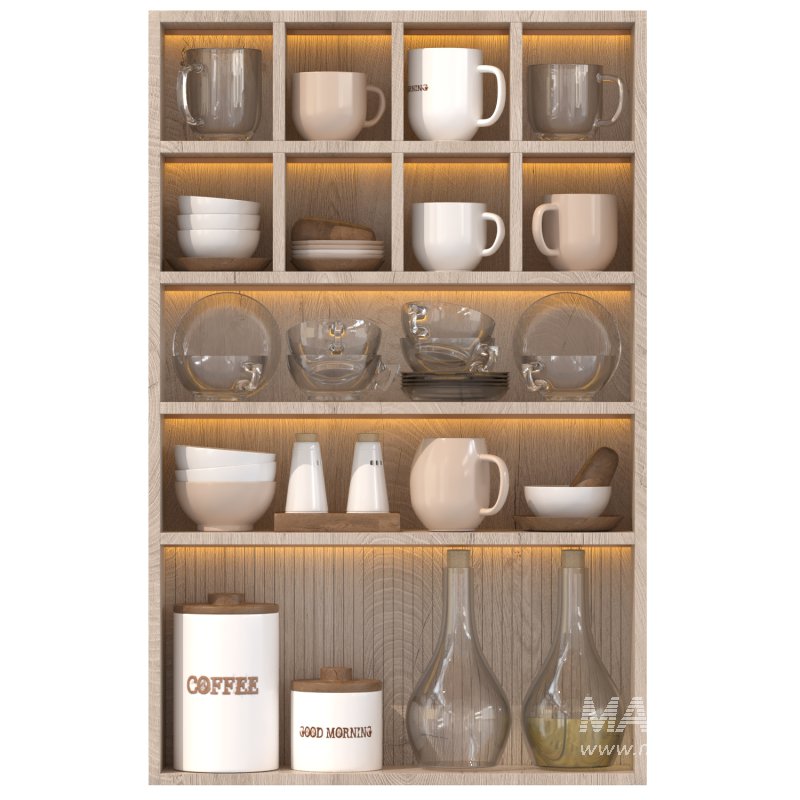 Wall Mounted Mug Shelf - Image 1