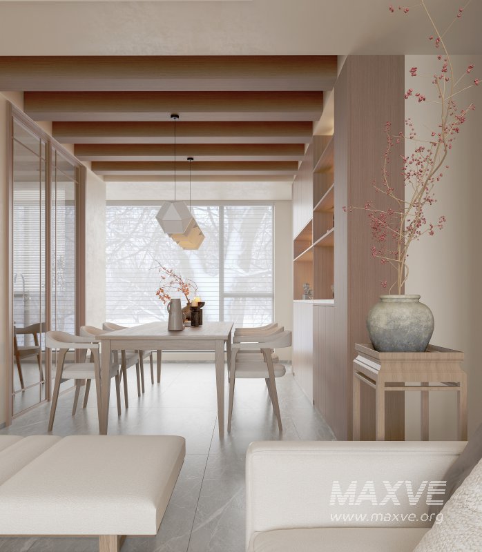 Japanese Living Room Dining Room - Image 9