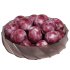 Low Glass Bowl Centerpiece with Plums - Thumbnail 3