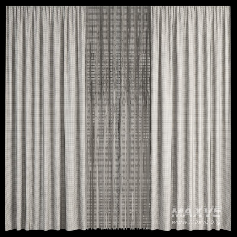 Silk and Wooden String Curtain 056 - Image 5