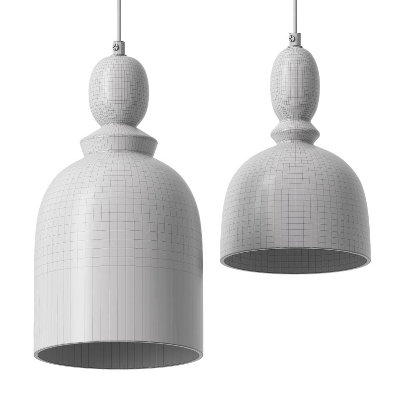 Zara Large and Small Ceramic Pendant Lamps - Image 4