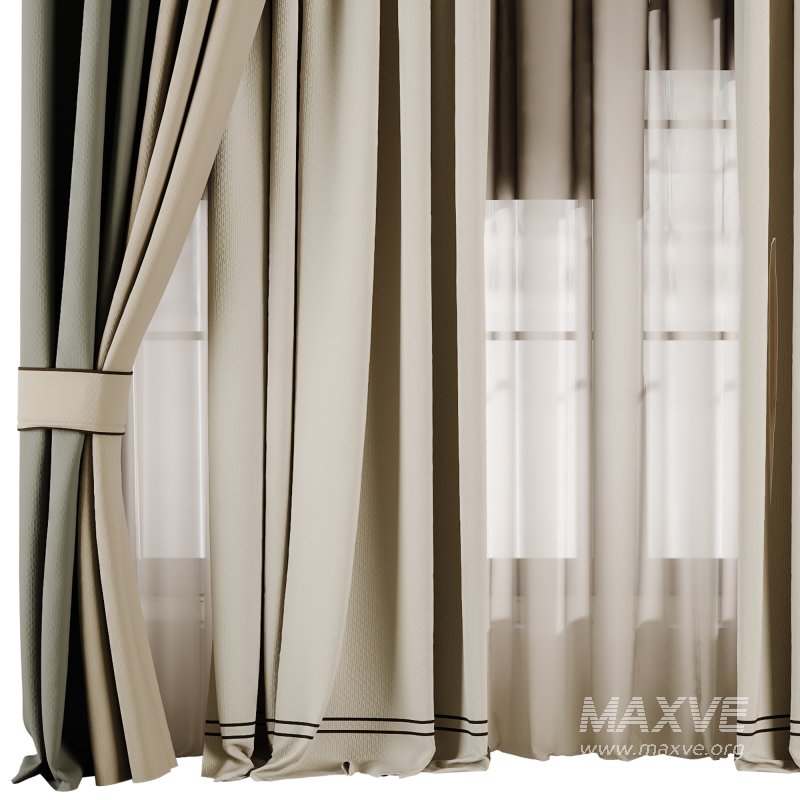 Silk and Cotton Curtain Set 66 - Image 3