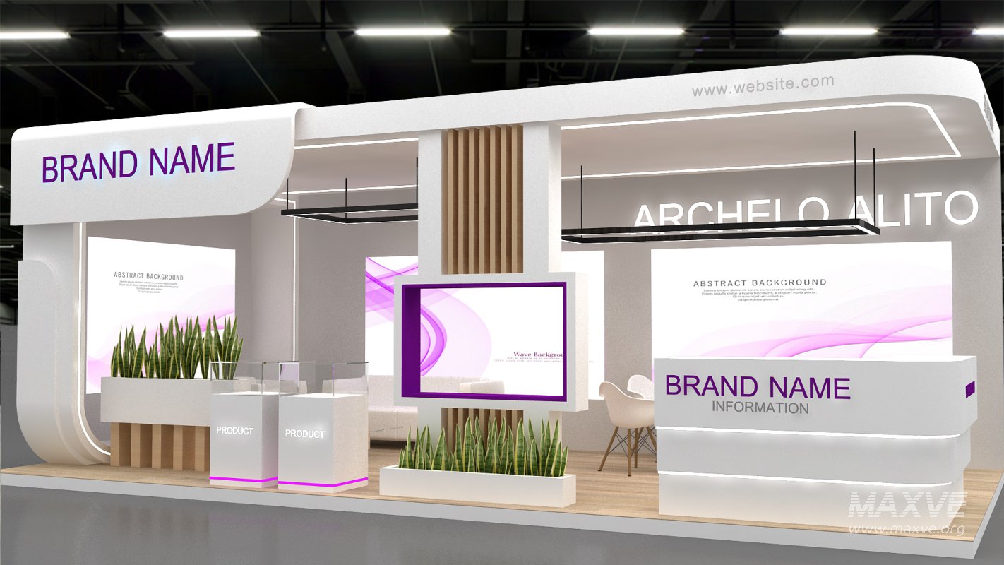 3d model booth exhibition expo - Image 3