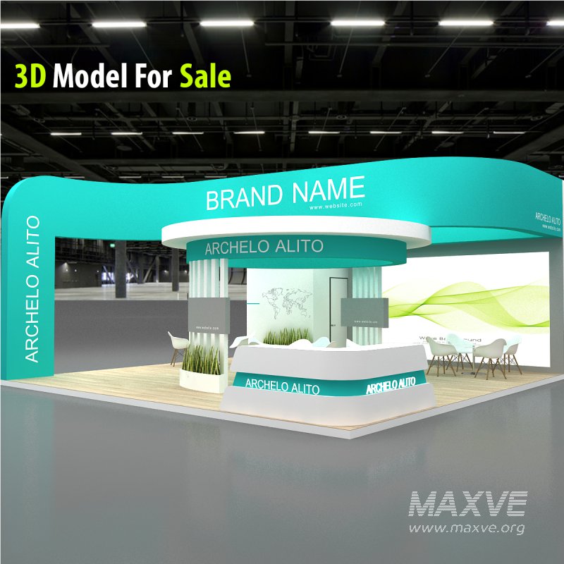 3d model booth - Image 2